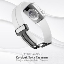 Apple Watch Series Se/11/10/9/8/7/6/5/4/3 ile Uyumlu Silikon Kordon (BBL84)