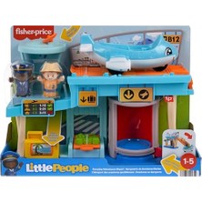 Little People Eğlenceli Havaalanı  Little People Eğlenceli Havaalanı, Uçak ve 3 Oyun Aksesuarı, Bebekler Için Oyun Seti HTJ26