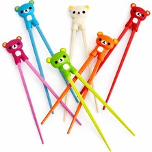Renkli Chopstick ve Chopstick Öğrenme Aparatı Kırmızı