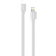 20W Soft Kablo Usb-C/lightning Şarj ve Data Kablosu Beyaz Sc-11