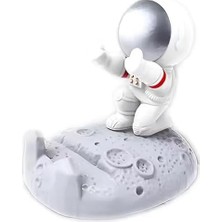 Astronot Telefon Standı Telefon Tutucu Tablet Standı Ergonomik ve Işinizi Kolaylaştırır Kibar ve Şık Görünümü Ile Tahmininizden Çok Iş Yapar Dekoratif Yapısı Ile Hoş Bir Görüntü Sunar (Gümüş Kafa)
