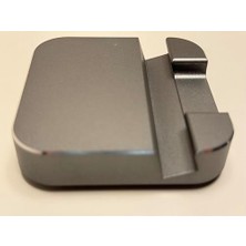 Premium Alüminyum Cep Telefonu Standı, Gümüş Grisi, Ekran Kaydırma Hareketi Destekli, Ergonomik Kompakt Tasarım, iPhone ve Android ile Uyumlu, Masaüstü Kullanım (Uzay Gri)