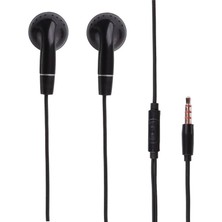 K105 Stereo 130 cm Klasik Çivi Jack Efsane Düz Model Dahili Mikrofonlu Kablolu Hifi Hd Ses Kablolu Kulaklık (Siyah)