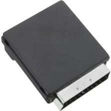 Monte Lua Ayarlanabilir Av Adaptörü (Scart, 3 x Cinch Soketi, S-Video Soketi) Siyah Renk, Scart To Rca Tos Av Skart Çevirici Dönüştürücü S-Video Adaptör