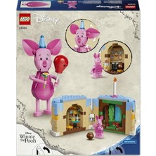 │  Piglet’in Doğum Günü Eğlencesi 43305-9 Yaş ve Üzeri Çocuklar Için Mumlu Doğum Günü Pastası ve  Piglet Minifigürü Içeren Yaratıcı Oyuncak Yapım Seti, Hediye Fikri (544 Parça)