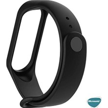 Xiaomi Mi Band 6 Için Silikon Kordon Siyah