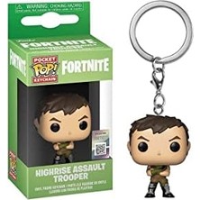 Funko 36950 Pop! Anahtarlık: Fortnitehighrise Assault Trooper, Tek Büyüklüğü, Çok Renkli"