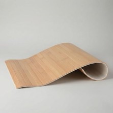 Katlanır Bambu Koltuk Kenarı Tepsisi Mat | 32X45 cm | Geniş Kolçak Masası | Içecek, Atıştırmalık ve Tablet Standı | Doğal Ahşap