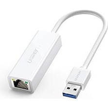USB 3.0 To RJ45 Gigabit Ethernet Dönüştürücü Adaptör Beyaz