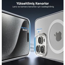 iPhone 17 Için Origin+ Serisi Magsafe ile Uyumlu Crystal Clear Ultra Şeffaf Hybrid Materyal Kılıf Yarı Yumuşak Yarı Sert Dayanıklı Kılıf Kapak (Ultra Şeffaf, 17)