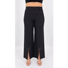 Zanessi Fashion Büyük Beden Örme Likralı Kadın Pantolon