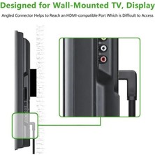 PX-4667 HDMI Dişi Erkek Uzatma, 1 Metre 90 Derece HDMI Uzatma Kablosu HDMI Uzatma, L Tip HDMI Uzatma, 1 Metre HDMI Uzatma