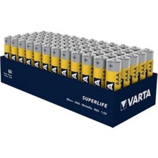 Al-Kar Ticaret Varta Superlıfe Çinko Aaa Ince Kalem Pil 60LI Paket