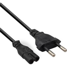 Fully M-1303E Siyah 1.5 Metre 2 Pin Teyp Kordon Fişi Cereyan Kablosu