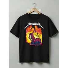 Nubarco Premium Baskı Kaliteli Metallica Tasarımlı Pamuklu Unisex Tişört