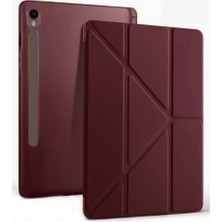 Al-Kar Ticaret Newface Samsung Galaxy Tab S10 Fe Plus 13.1 Kalemlikli Mars Tablet Kılıfı - Mürdüm