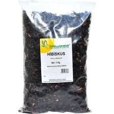 Al-Kar Ticaret Afrika Bamya Çiçeği Hibiskus Mekke Gülü Doğal 1000 gr Paket