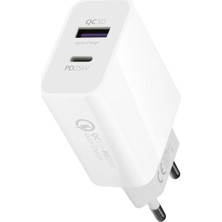 Powerway HW25 USB 3.0 / Type-C 25W 3.0 A Hızlı Şarj Aleti Başlığı PD25W