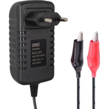 Weko 7.2 Volt - 1 Amper Krokodil Uçlu Priz Tipi Yerli Üretim Akü Şarj Adaptörü