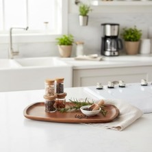 Büyük Pazar Store Akasya Ağacı Kayık Sunum Tepsisi (33X20 Cm) | Ahşap Servis ve Kahve Tepsisi | Peynir, Şarküteri ve Dekoratif Banyo/masaüstü Organizeri
