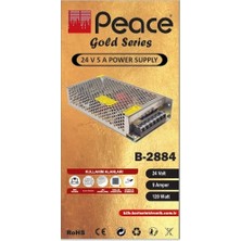 Peace B2884 220 Volt 24 Volt 5 Amper Metal Kasa Adaptör