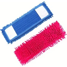 Büyük Pazar Store Makarna Mop Mikrofiber Paspas Yedeği, Evrensel Uyumlu Temizlik Başlığı, Döner Moplar Için, Süper Emici, Iz Tüy Bırakmayan Zemin Aparatı, Islak Kuru Şönil Bez, Asorti 40 cm