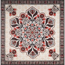 Çağrı İpek Çağrı Ipek Rumi Desen Ipek Mendil Fular DG10062-7