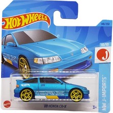 Büyük Pazar Store - ´88 Honda Cr-X - Hw J-Imports 10/10 - HKK68 - Short Card - Mavi - Mattel 2023