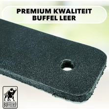 Büyük Pazar Store Pratikoutdoor Deri Havlu Askısı, Ikili Metal Kulplu Havlu Askısı - Siyah