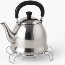 Büyük Pazar Store Paslanmaz Çelik Yuvarlak Metal Nihale, Isıya Dayanıklı Tencere, Çaydanlık ve Tava Altlığı, Kaymaz, Dayanıklı, Şık Mutfak Aksesuarı