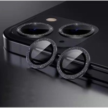 Büyük Pazar Store Iphone 14 14 Plus 15 15 Plus Birebir Ile Uyumlu Kamera Lens Koruyucu Cam, Simli Siyah