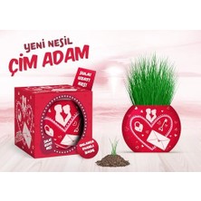 Büyük Pazar Store Aşk Temalı Xl Çim Adam - 6'lı Bitki Yetiştirme Seti – Romantik ve Eğlenceli Bir Hediye