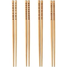 Büyük Pazar Store Barbun  Trebent Yıkanabilir Bambu Chopstick Japon Çin Yemek Çubuğu