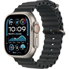 Büyük Pazar Store Apple Watch Band - Ocean Band - 49 mm - Siyah - Xl