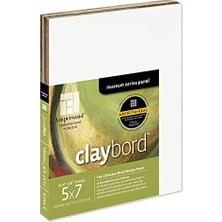 Büyük Pazar Store Ampersand Art Supply Claybord Ahşap Boyama Paneli, Müze Serisi, 3mm Derinlik, 3 Parça