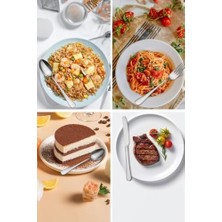 Büyük Pazar Store 1010 Çelik 30 Parça 6 Kişilik Gri Yemek Kaşık Çatal Bıçak Seti CIN734BY