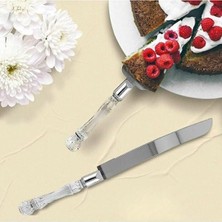 Büyük Pazar Store Saplı Pasta Servis Seti Spatula Bıçak Ikili Set