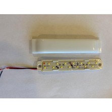 10'lu Paket 24V Dekoratif Tente LED Aydınlatma Armatür - Düz Taban - 15CM-BEYAZ Işık 6500K