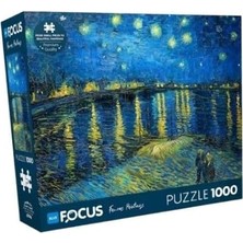 Büyük Pazar Store 1000 Parça Puzzle - Ren Nehri’nde Yıldızlı Bir Gece (Starry Night Over The Rhone) - Vincent Van Gogh