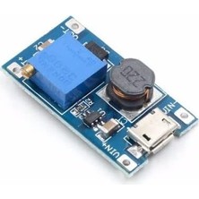 MT3608 2A Yükselteç Dc-Dc Aşamalı Güç Modülü Micro USB Çıkışlı