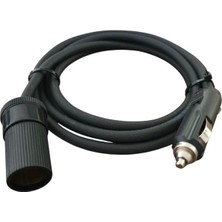 Geseus Araç Çakmaklık Uzatma Kablosu Yüksek Güç Çeken Cihazlara Özel 12-24V/16A 2 X1,5mm Ttr Bakır 2mt