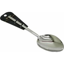 Küçük Metal Sos Kaşık, Paslanmaz Çelik, 2mm, Kamp Kaşığı