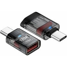 Type-C To USB Otg Dönüştürücü 120W 10GBPS Hızlı Şarj ve Veri Aktarım Destekli Otgtr