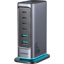 65W Gan Çok Portlu Şarj Istasyonu, 4 Usb-A Portu, 2 Usb-C Portu, 1,5 M Kablo