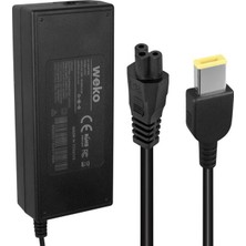 Weko 20V 4.5A 90W Lenovo Uyumlu Square (Slim Tip) Notebook Yerli Üretim Güç Adaptörü