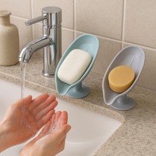 Vantuzlu Su Giderli Sabunluk 2’li Set – Kaymaz, Kendiliğinden Su Akıtmalı, Tezgah Üstü Sabunluk – Banyo & Mutfak Için Pratik Sabun Tutucu