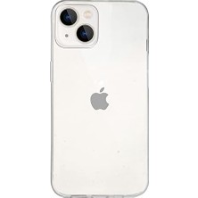 Apple iPhone 13 ile Uyumlu Kapak 1mm Şeffaf Silikon Kılıf