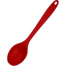 Silikon Mutfak Kaşığı, Isıya Dayanıklı (Kırmızı)