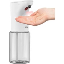 Sıvı Sabunluk Otomatik Sensörlü Kremlik Şampuanlık Pilli Hareket Sensörlü Fotoselli Otomatik 300ML Beyaz SL-U02