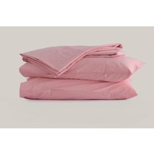 Sleeptown Celia Pamuk Luxury Yıkanabilir Mevsimlik Otel Nevresimi Tek Kişilik Nevresim 160X220 Pudra